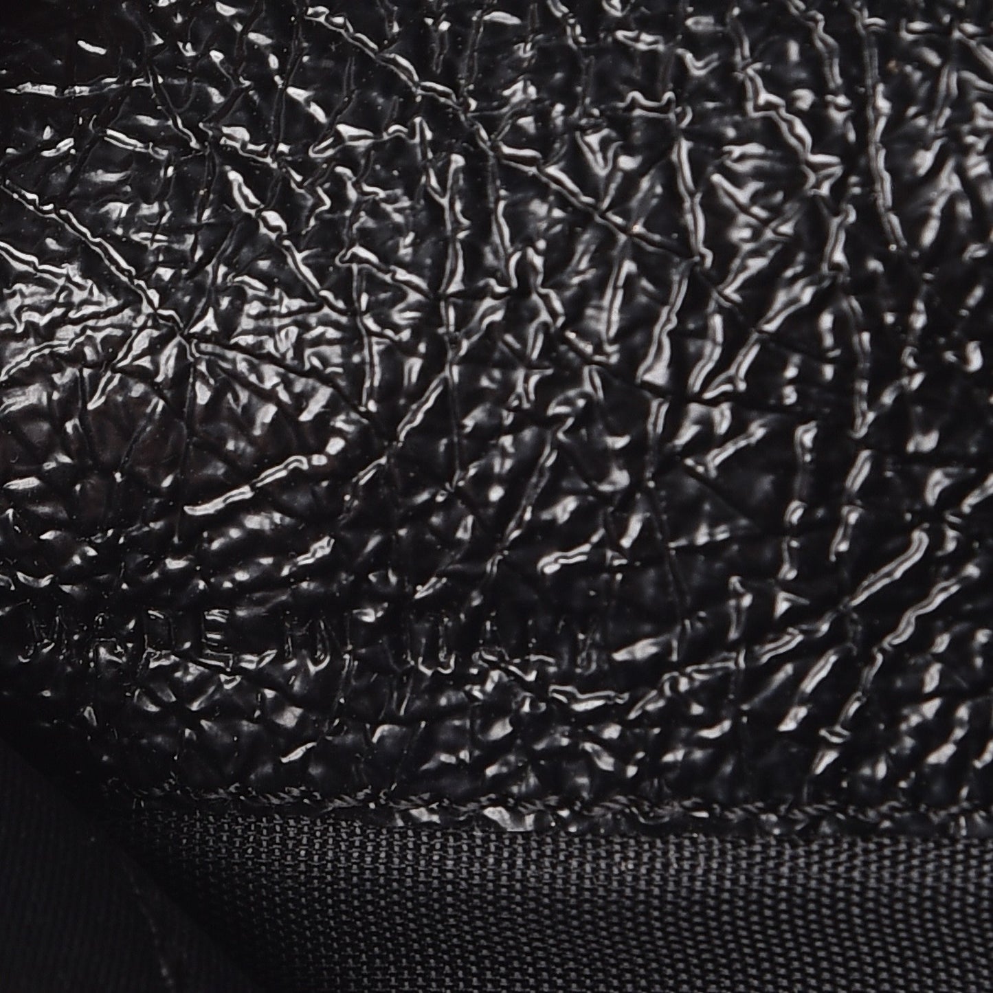 Glazed Pebbled Calfskin Nightingale Wallet Black