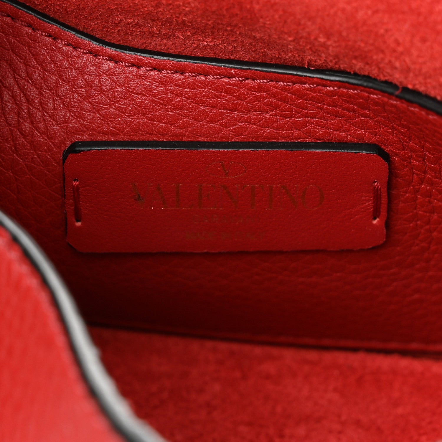 Valentino Garavani Pebbled Calfskin Mini Rockstud Crossbody Bag Rosso Valentino 6 of 9