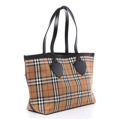 Burberry Vintage Check Medium The Giant Reversible Tote Antique Yellow Bright Red 5 of 15