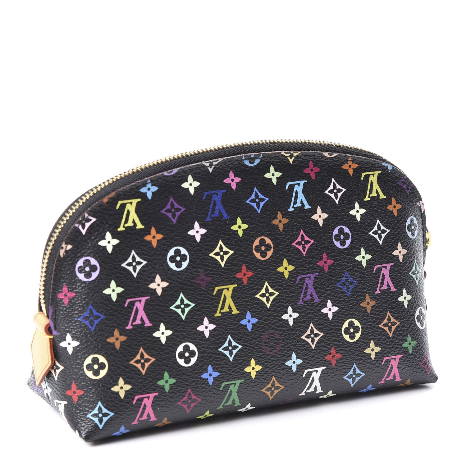 Louis Vuitton Monogram Multicolor Cosmetic Pouch Black Grenade 2 of 7