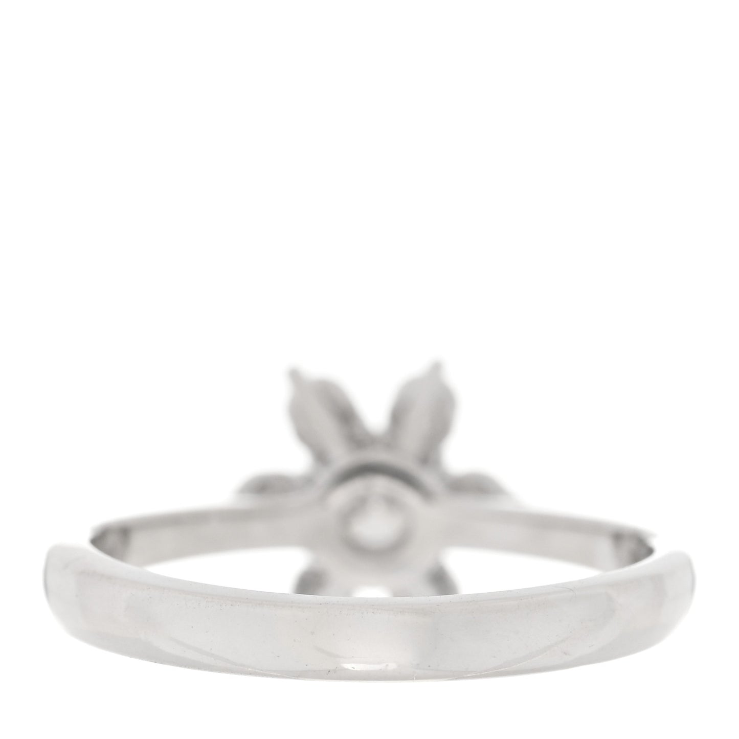 Platinum Diamond Flower Ring 49 4.75