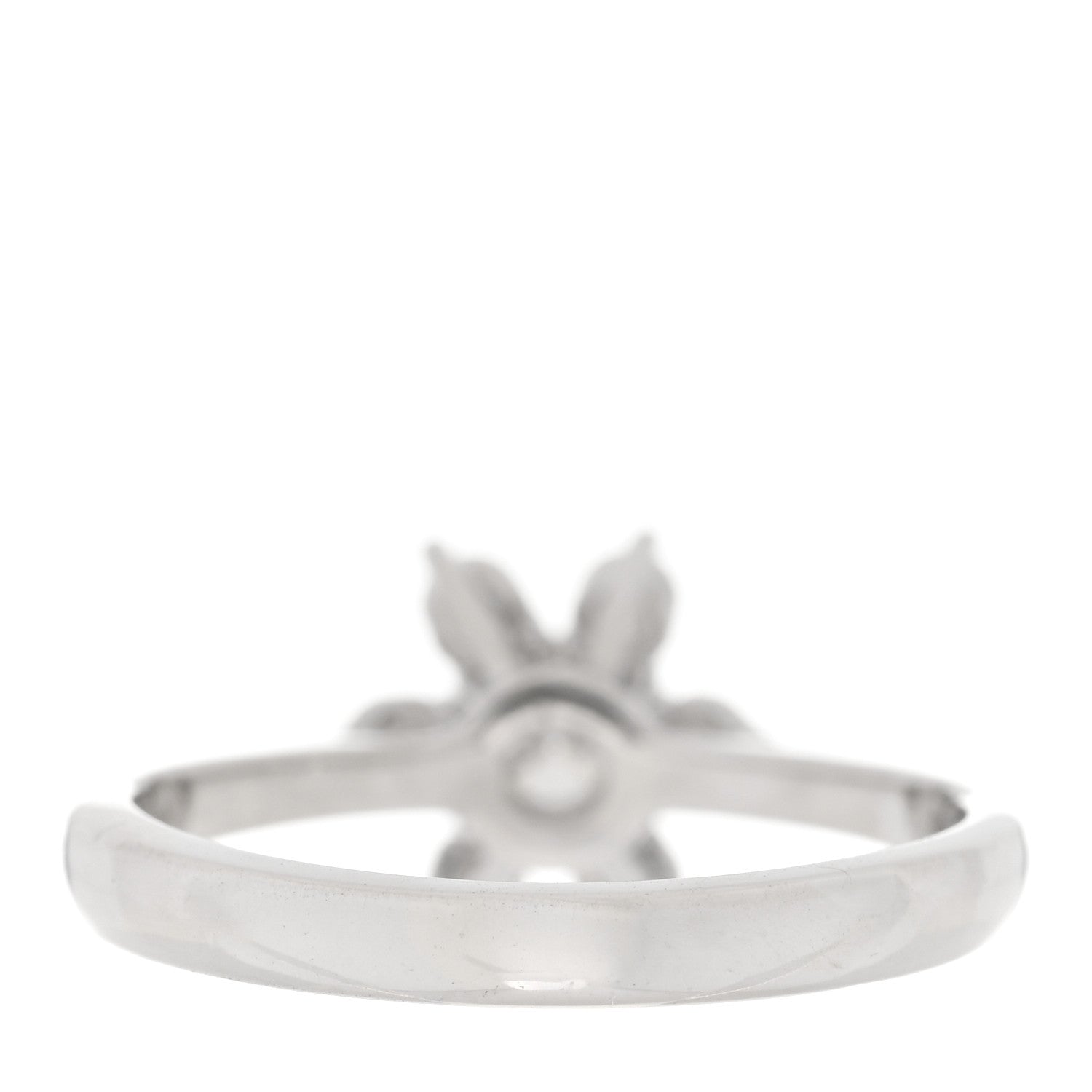 Tiffany Platinum Diamond Flower Ring 49 4.75 3 of 7