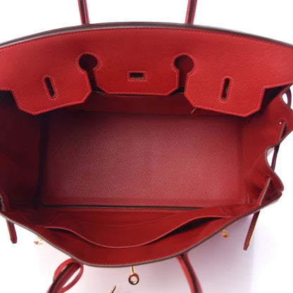 Hermes Epsom Birkin 35 Rouge Casaque 7 of 44