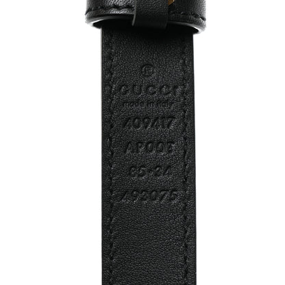Gucci Calfskin Double G 20mm Belt 85 34 Black 3 of 5