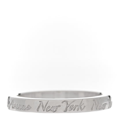 Tiffany Sterling Silver Narrow Notes Ring 54 7 3 of 4