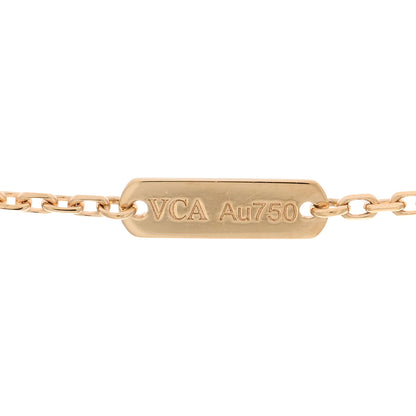 Van Cleef & Arpels 18K Yellow Gold Guilloche Vintage Alhambra Pendant Necklace 5 of 6