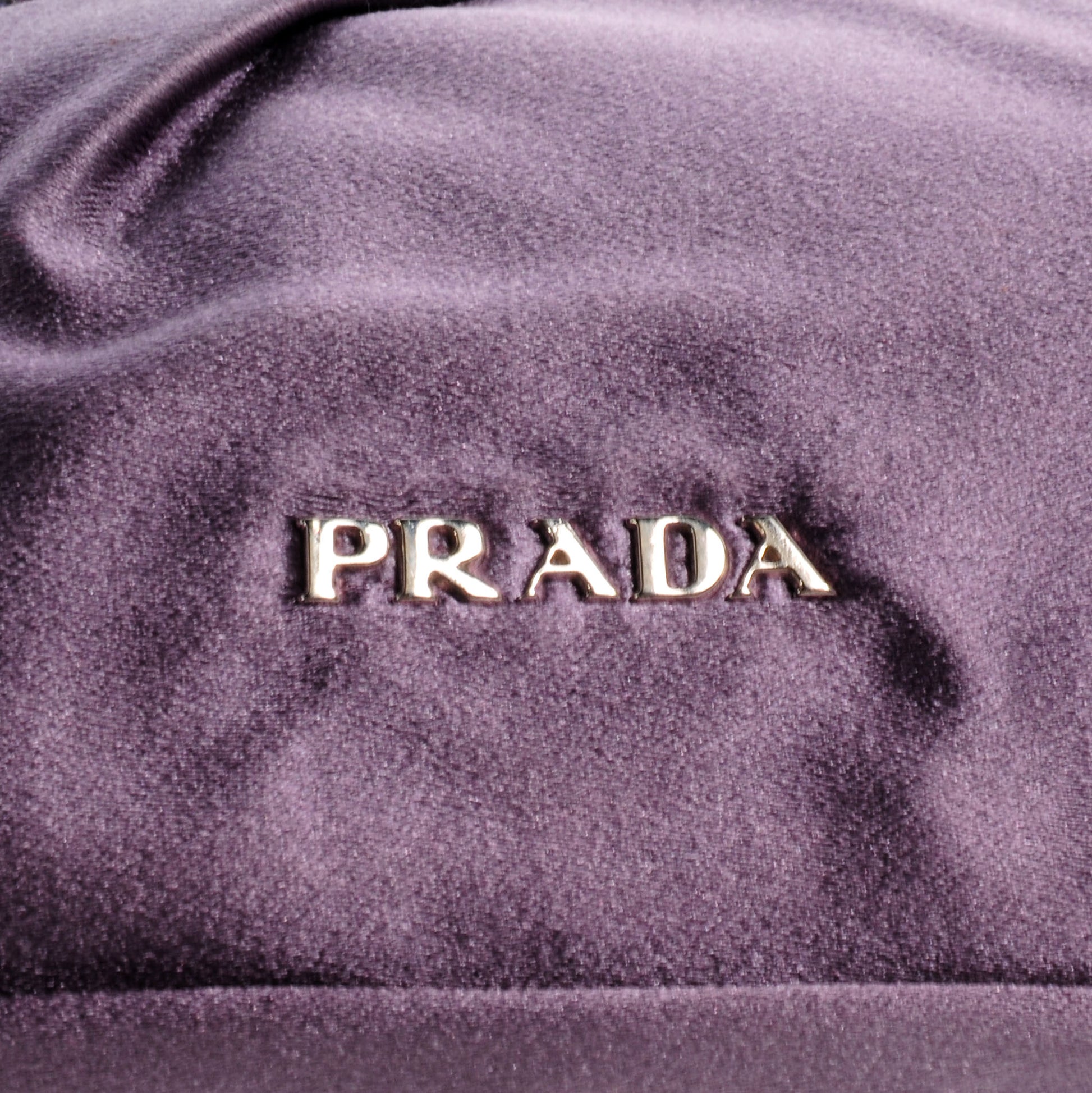 Prada Satin Crystal Clutch Purple 7 of 7