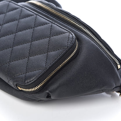 Chanel Caviar Quilted Business Affinity Waist Belt Bag Black 9 of 10