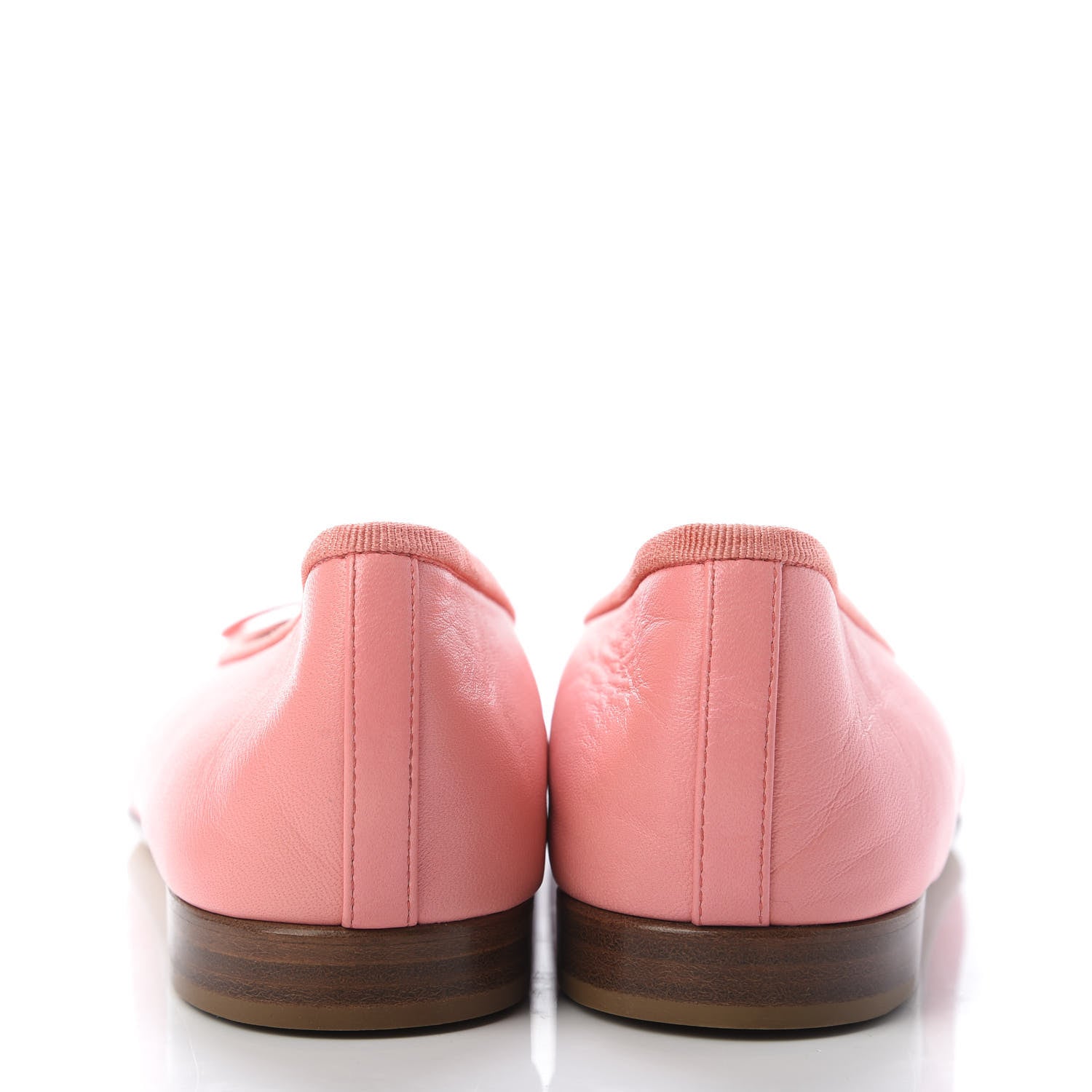Chanel Calfskin Cap Toe Ballerina Flats 37.5 Pink 6 of 10