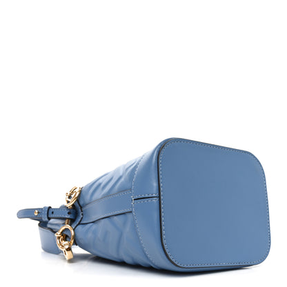 Fendi Vitello Liberty F is Fendi FF 1974 Embossed Mini Mon Tresor Bucket Bag Nebula 4 of 10