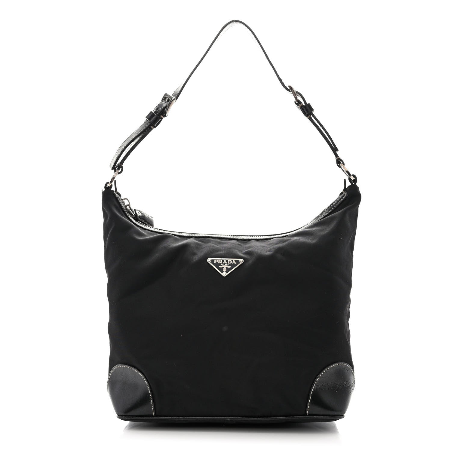 Prada Tessuto Nylon Hobo Black 1 of 16