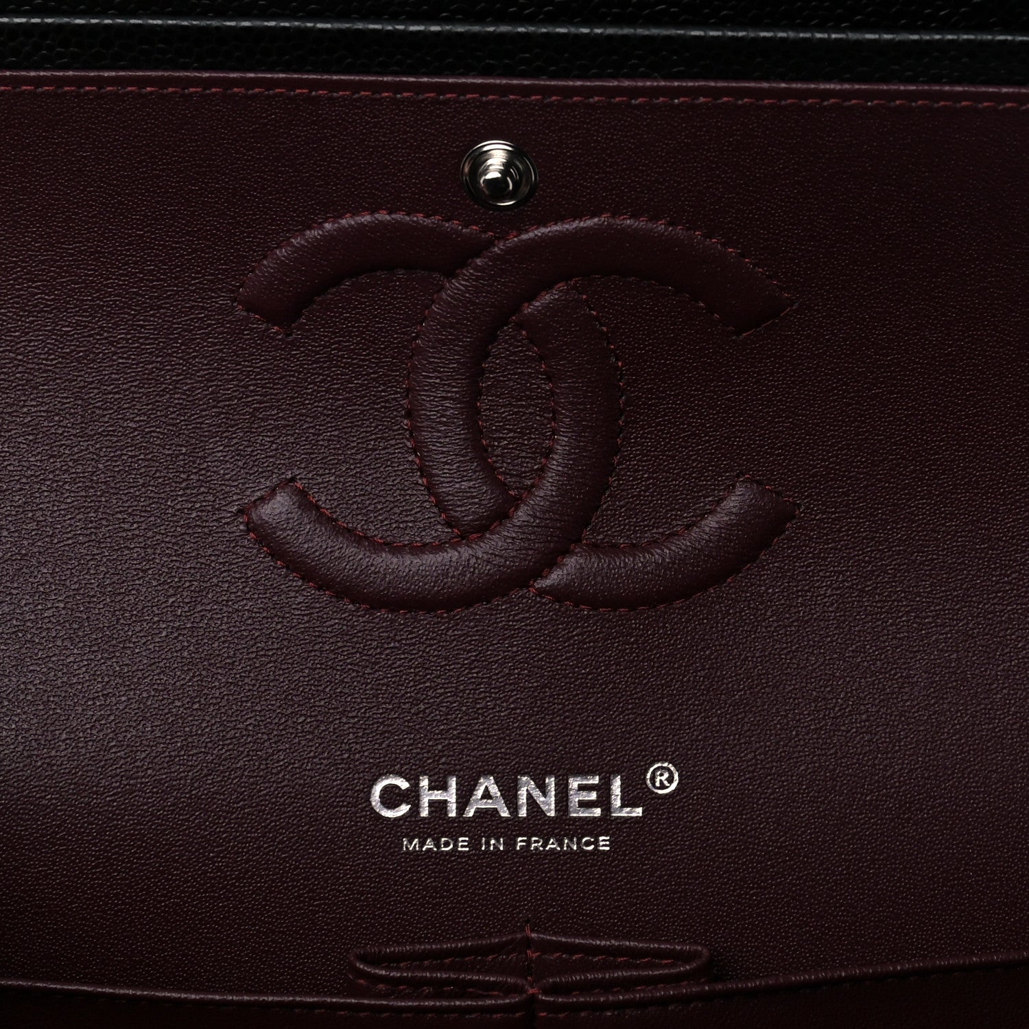 Chanel Caviar Quilted Medium Double Flap Black 6 of 10