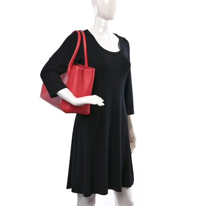 Chanel Calfskin Cerf Executive Shopper Tote Coral 2 of 12