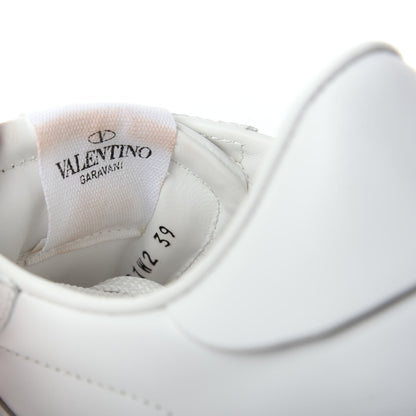 Valentino Garavani Calfskin Rockstud Untitled Open Sneakers 39 White 11 of 11