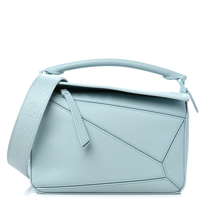 Loewe Satin Calfskin Small Puzzle Bag Aqua 1 of 8