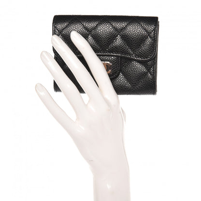 Chanel Caviar Quilted Card Holder Wallet Black 2 of 8