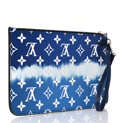 Louis Vuitton Monogram Escale Neverfull MM GM Pochette Blue 3 of 8