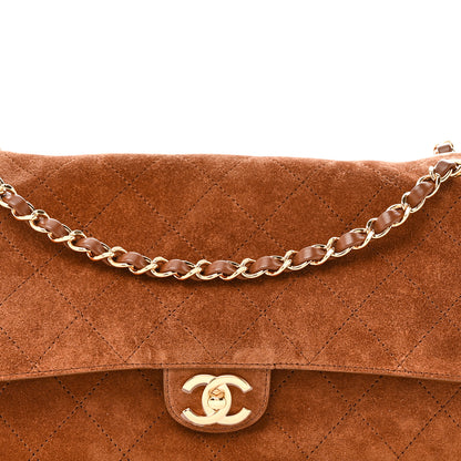 Chanel Suede Calfskin Small Souplissimo Maxi Flap Camel 8 of 11