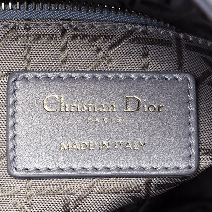 Christian Dior Metallic Lambskin Cannage Mini Lady Dior Grey 6 of 14