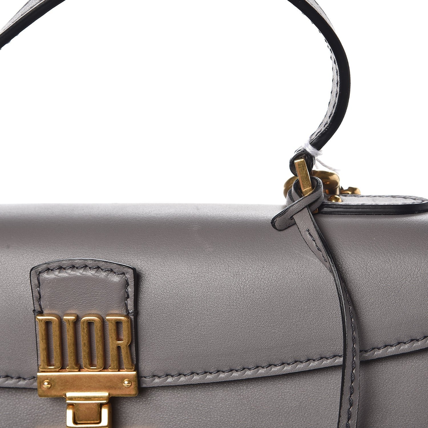 Christian Dior Calfskin Dioraddict Top Handle Iron Grey 8 of 8