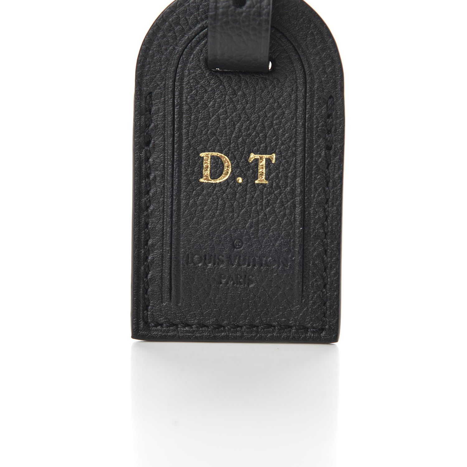 Louis Vuitton Taurillon Luggage Tag Black 3 of 4