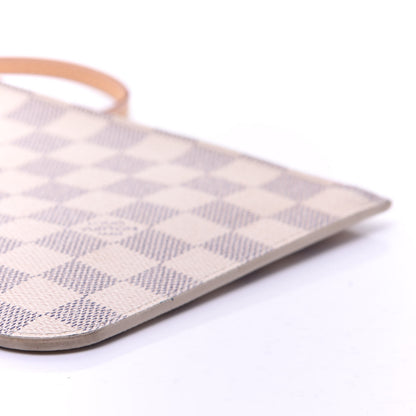 Louis Vuitton Damier Azur Neverfull MM GM Pochette Rose Ballerine 7 of 11
