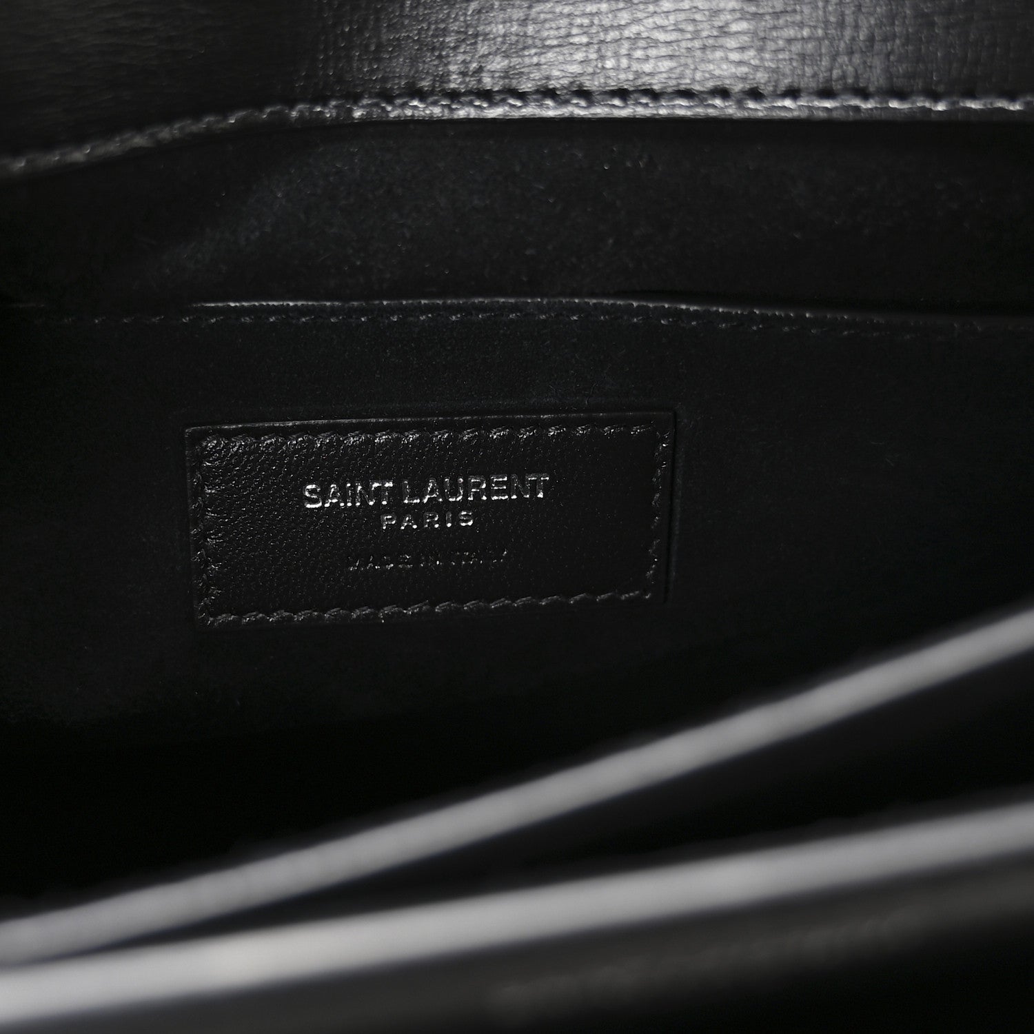 Saint Laurent Calfskin Large Monogram Sunset Black 6 of 12