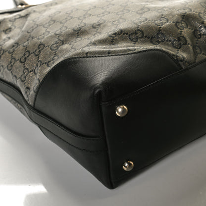 Gucci Crystal Monogram Bucket Tote Black 19 of 19