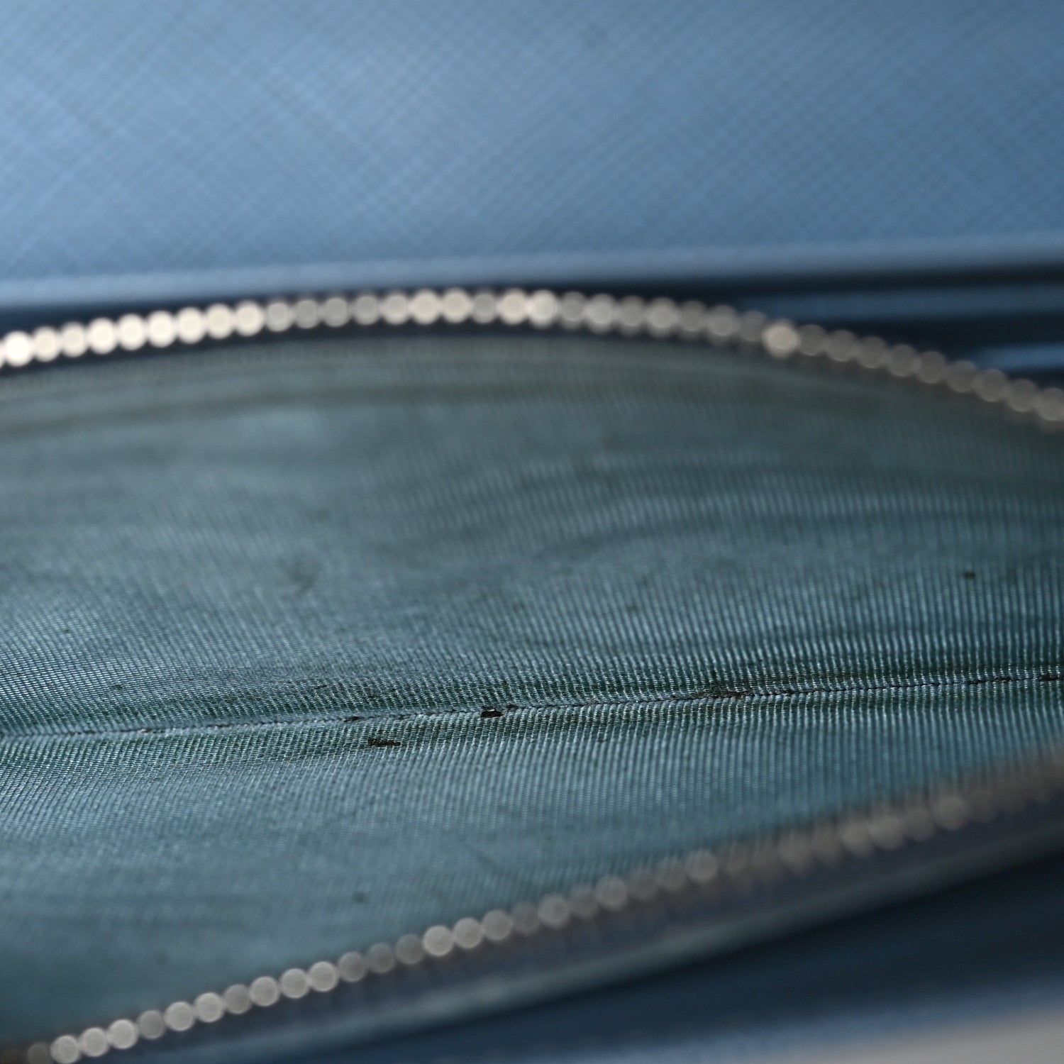 Prada Saffiano Fiocco Bow Continental Wallet Astrale 8 of 13