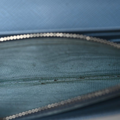 Prada Saffiano Fiocco Bow Continental Wallet Astrale 8 of 13