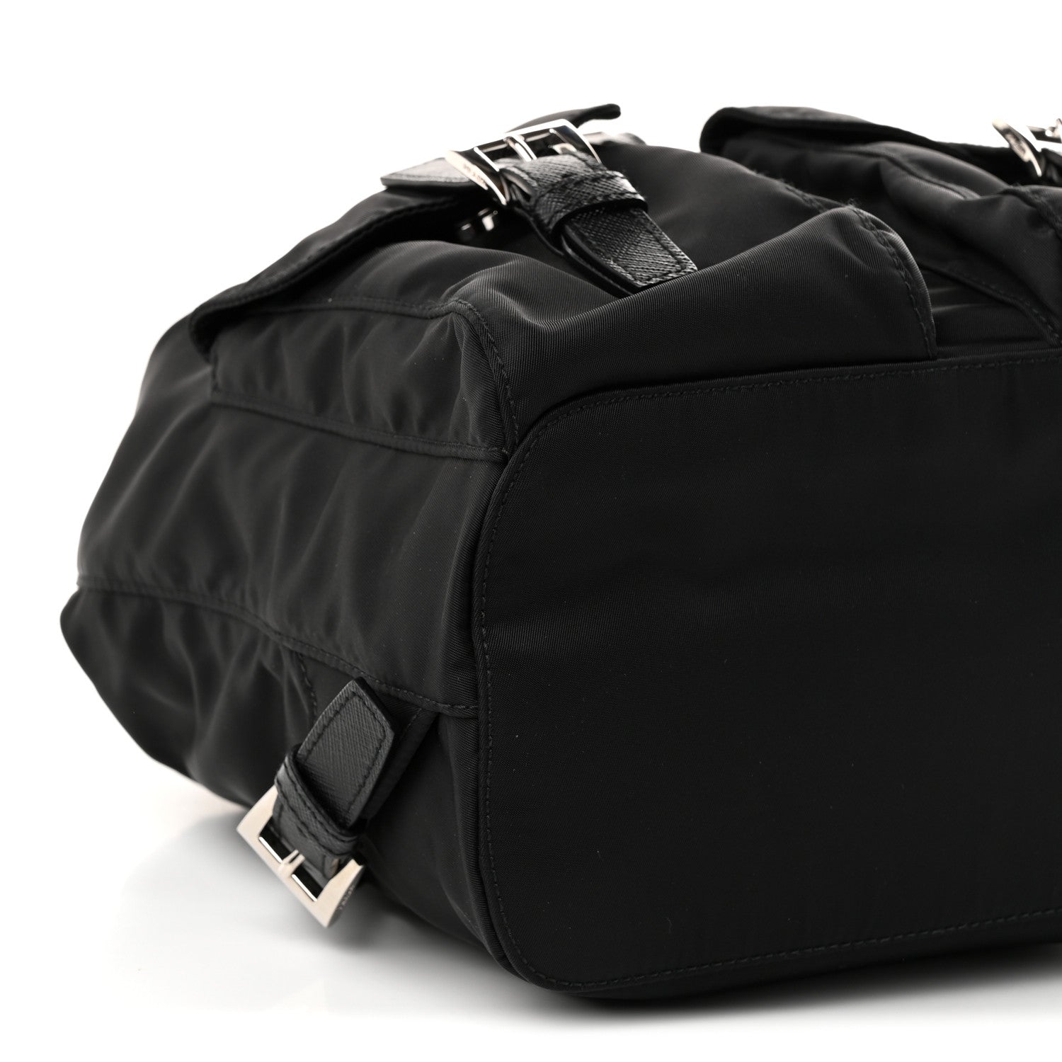 Prada Re-Nylon Vela Saffiano Small Backpack Black 8 of 9
