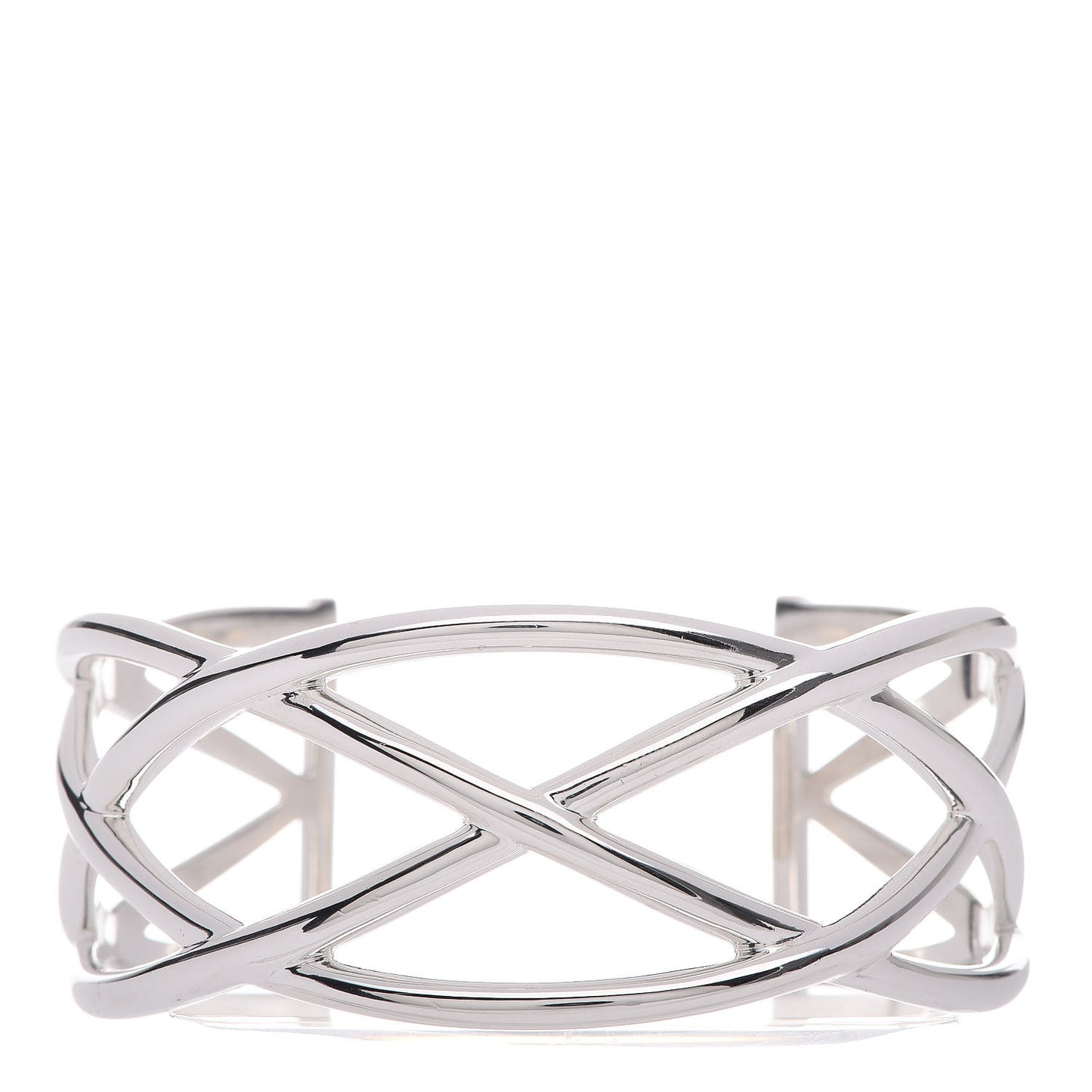Sterling Silver Celtic Open Knot Cuff Bracelet