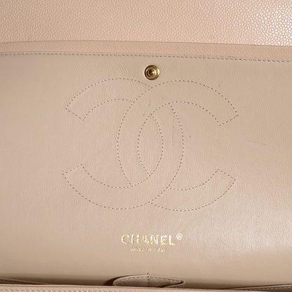 Chanel Caviar Quilted Jumbo Double Flap Beige Clair 6 of 8