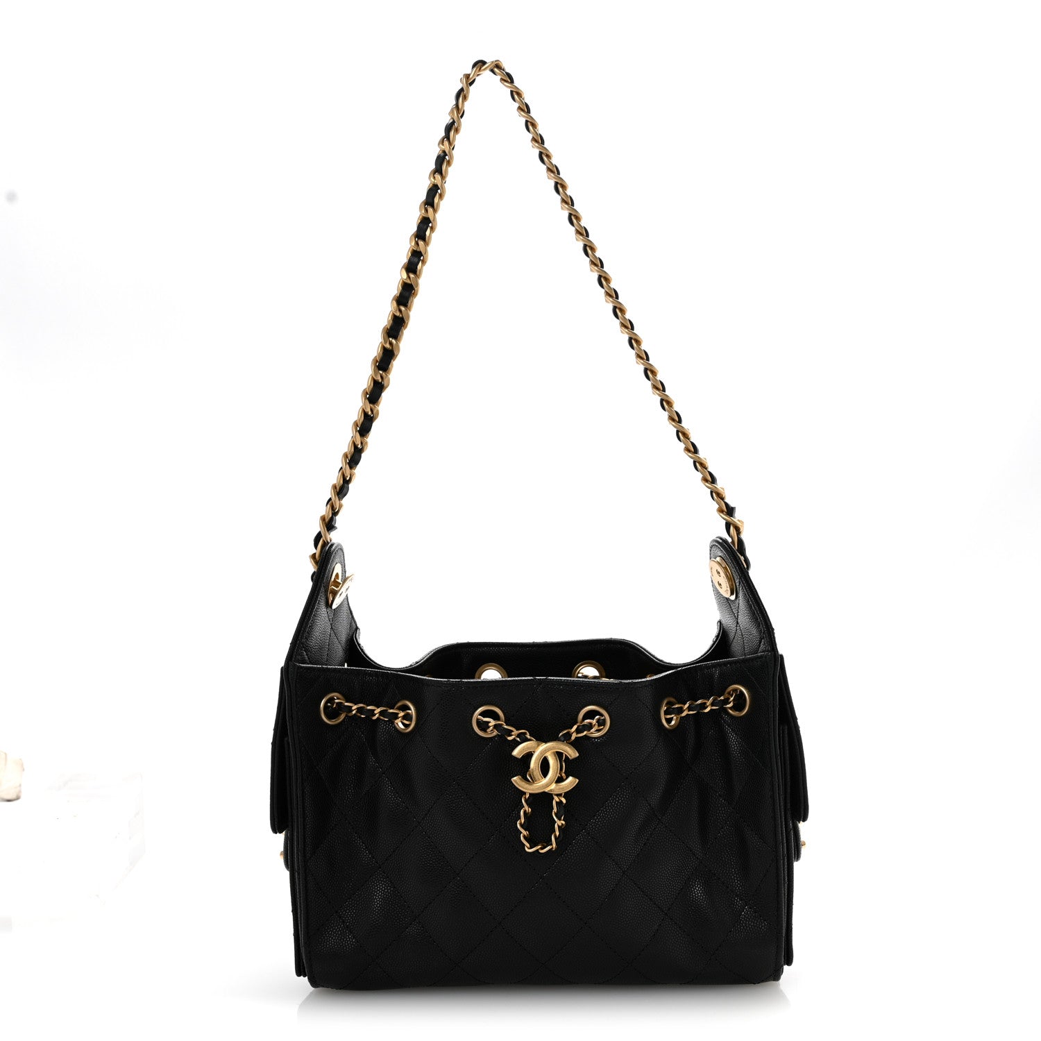Chanel Caviar Quilted Mini Chanel 25 Handbag Black 1 of 11