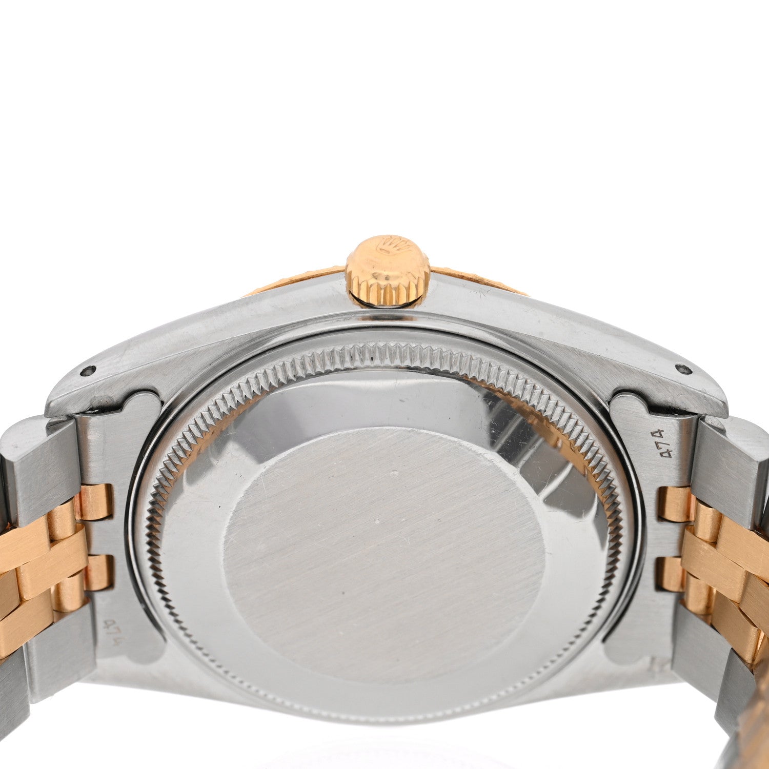 Rolex Stainless Steel 18K Yellow Gold 34mm Oyster Perpetual Date Watch Champagne 15053 4 of 5