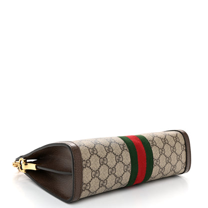 Gucci GG Supreme Monogram Web Small Ophidia Chain Shoulder Bag Brown 4 of 11