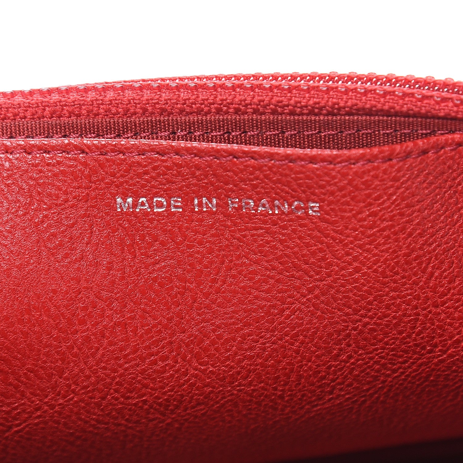 Chanel Calfskin Quilted Chain Around Boy Wallet On Chain WOC Red 7 of 13