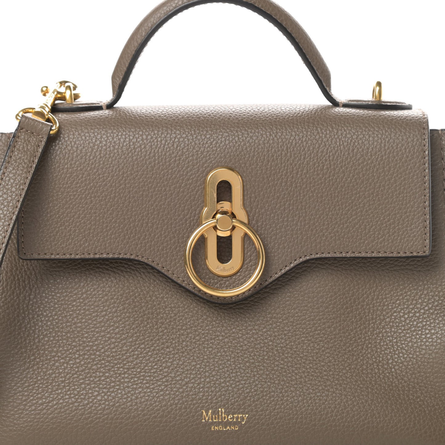 Small Classic Grain Calfskin Mini Seaton Clay