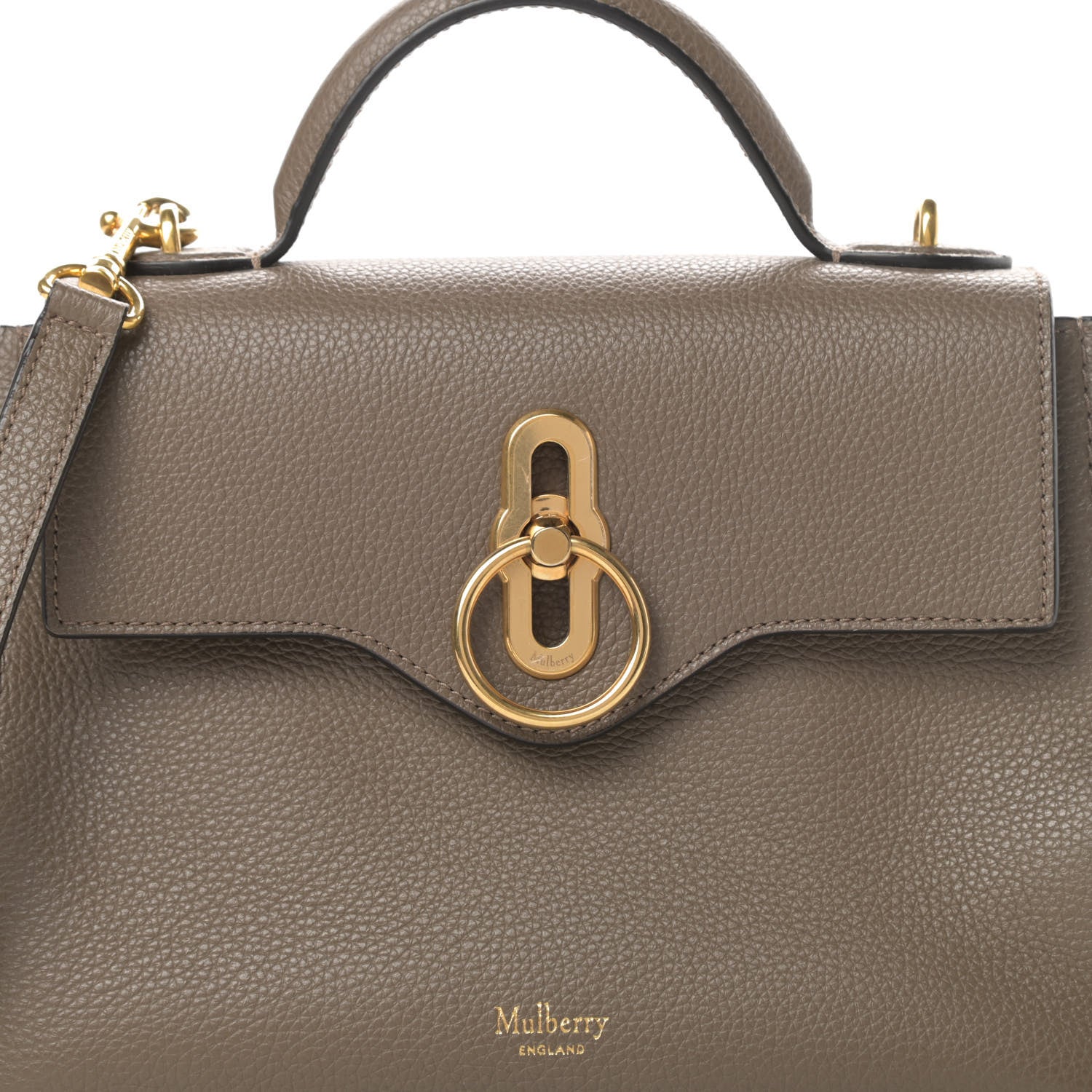 Mulberry Small Classic Grain Calfskin Mini Seaton Clay 8 of 10