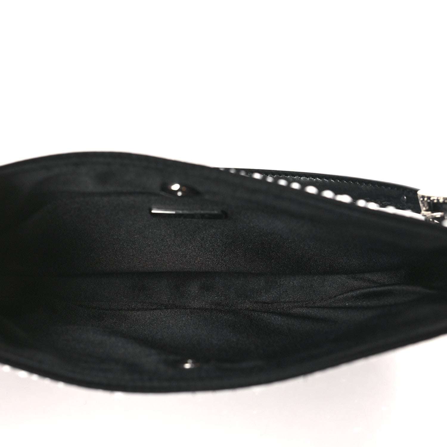 Prada Satin Crystal Cleo Adjustable Strap Shoulder Bag Metal 5 of 8