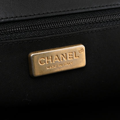 Chanel Lambskin Quilted Ruffled Romance Clutch Black 6 of 7