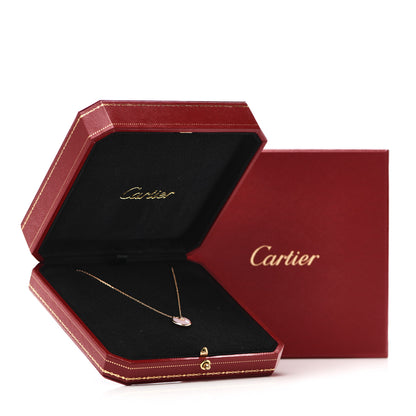 Cartier 18K Pink Gold Diamond Pink Opal XS Amulette de Cartier Pendant Necklace 6 of 6