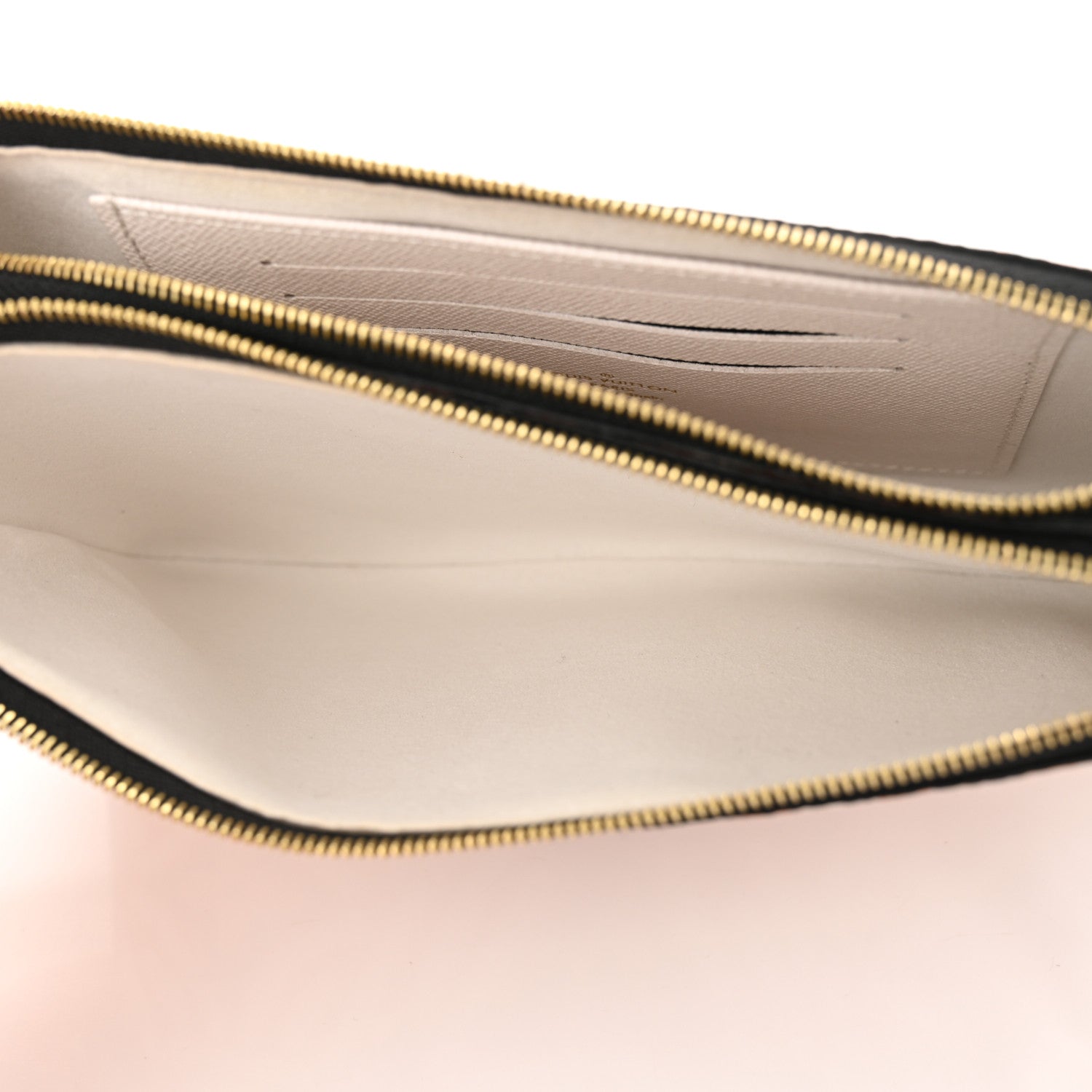 Louis Vuitton Monogram Giant Crafty Double Zip Pochette Creme Caramel 6 of 11