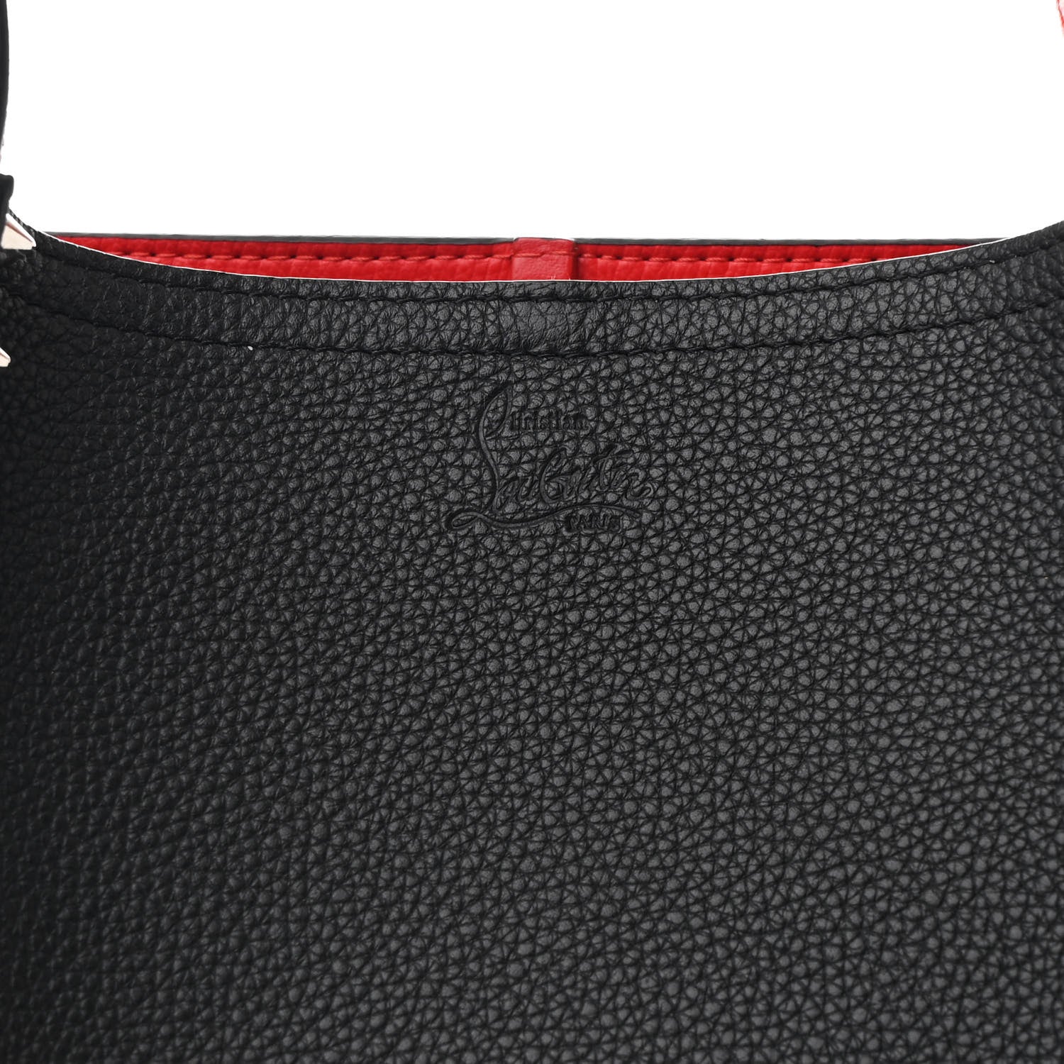 Christian Louboutin Calfskin Empire Spiked Small Cabarock Shopper Tote Black 7 of 10