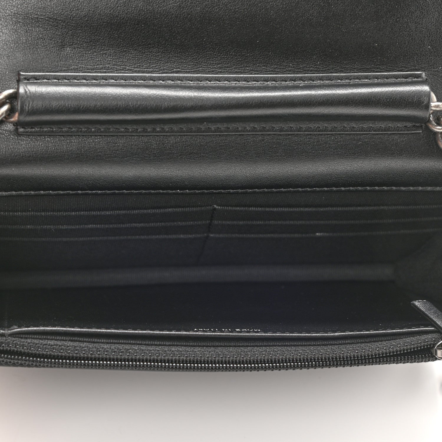 Chanel Caviar Quilted Boy Wallet On Chain WOC Black 5 of 11