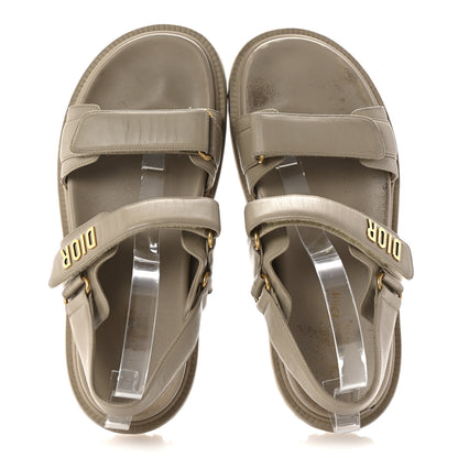 Christian Dior Lambskin Dioract 10mm Sandals 41 Off White 2 of 9