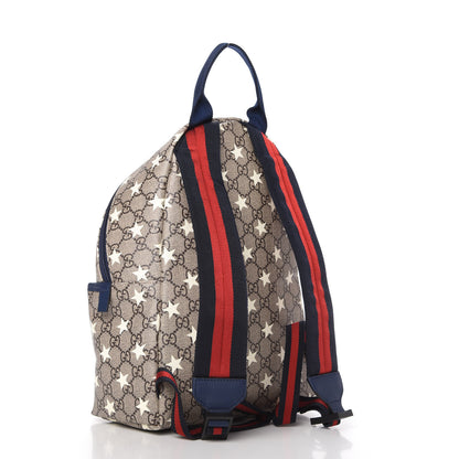 Gucci GG Supreme Monogram Stars Childrens Backpack Beige Ebony Yellow Royal 3 of 10