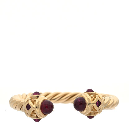 David Yurman 18K Yellow Gold Ruby Renaissance Ring 48 4.5 1 of 6