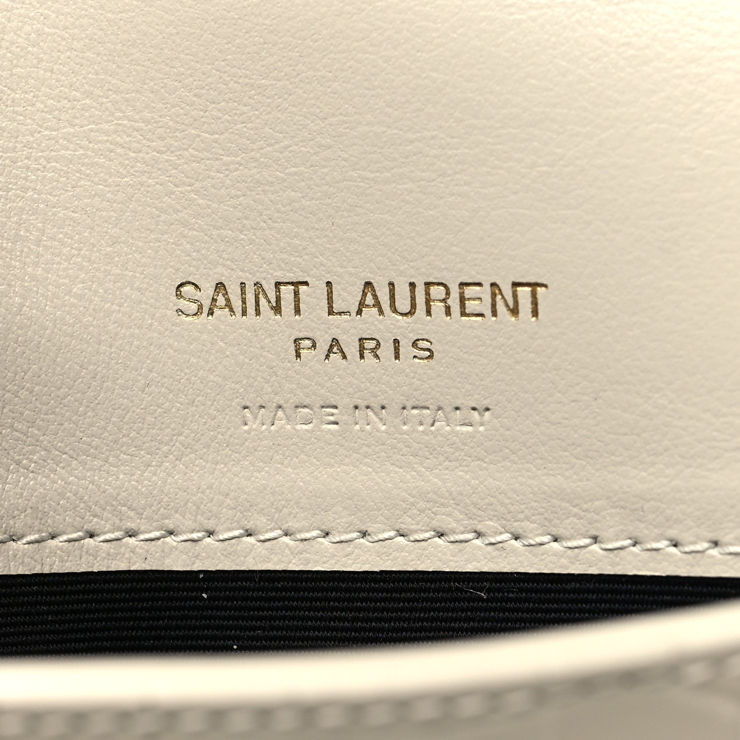 Saint Laurent Crocodile Embossed Monogram Phone Holder Crossbody Blanc Vintage 6 of 10