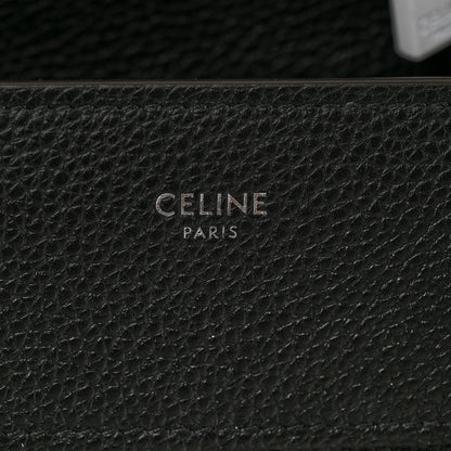 Celine Drummed Calfskin Mini Luggage Black 6 of 9